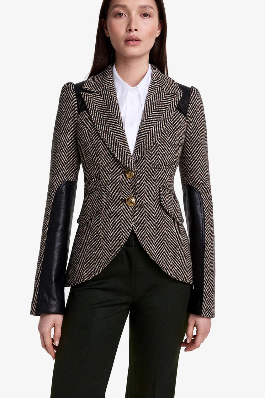 Saddle Patch Equestrian Blazer Tobacco Herringbone