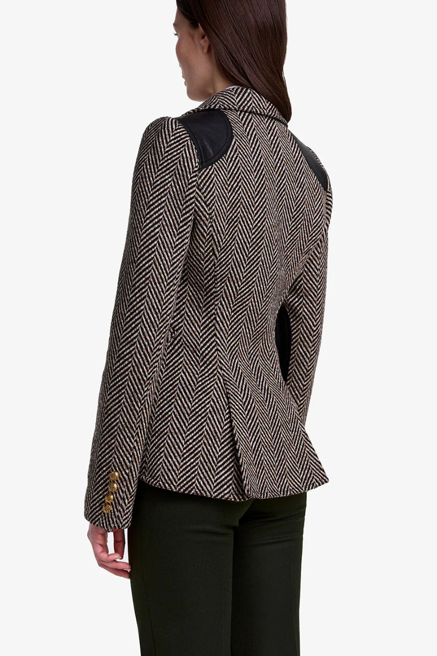 Saddle Patch Equestrian Blazer Tobacco Herringbone - Image 2