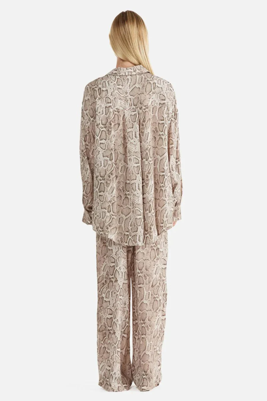 Sadie Boyfriend Shirt Snakeskin - Image 2