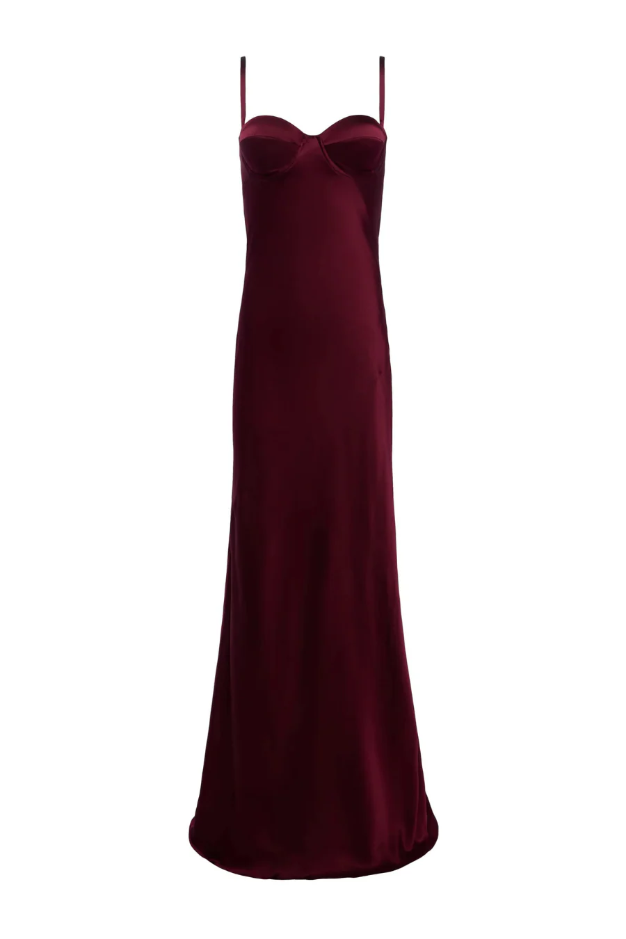 Sayla Silk Gown Dark Port - Image 3