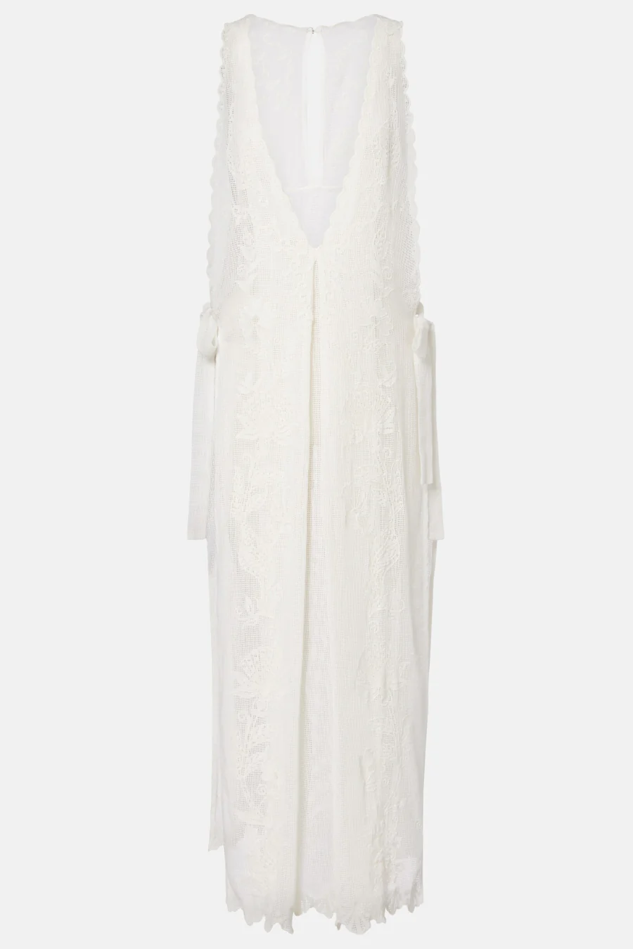 Sea Flowers Cotton Cover-Up White - Image 4