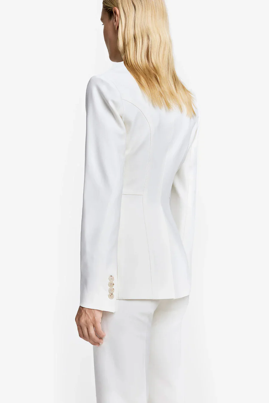 Seamed Blazer Chalk - Image 2