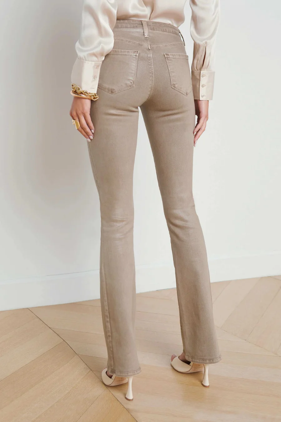 Selma Coated Boot Cut Jean Rye Coated - Image 2