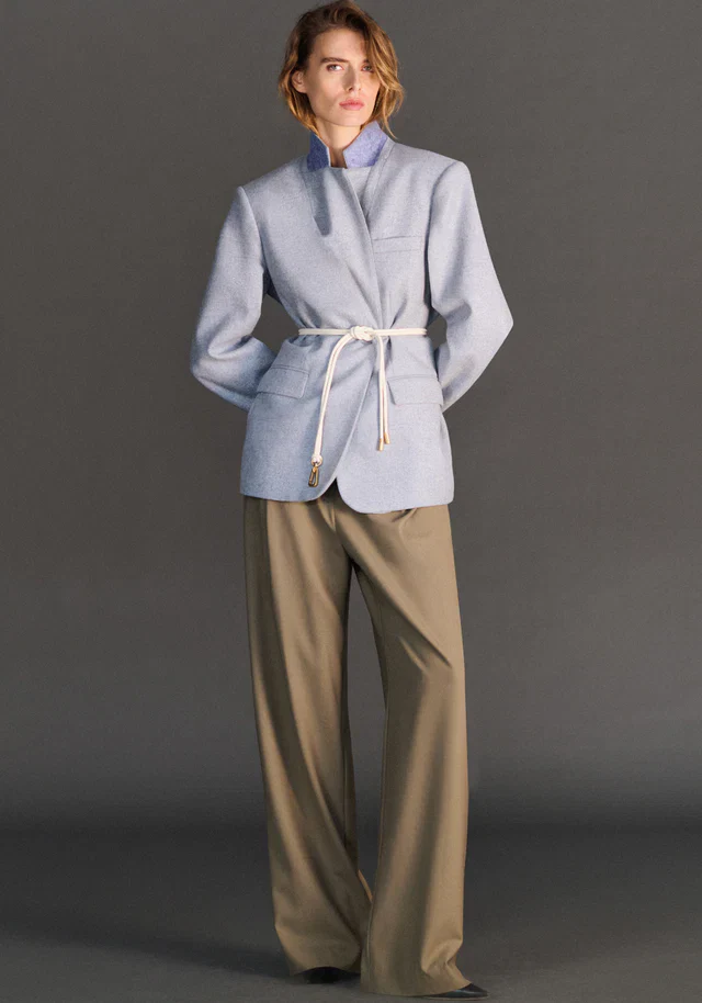 Sensation Wool Blazer Portrait Blue - Image 4