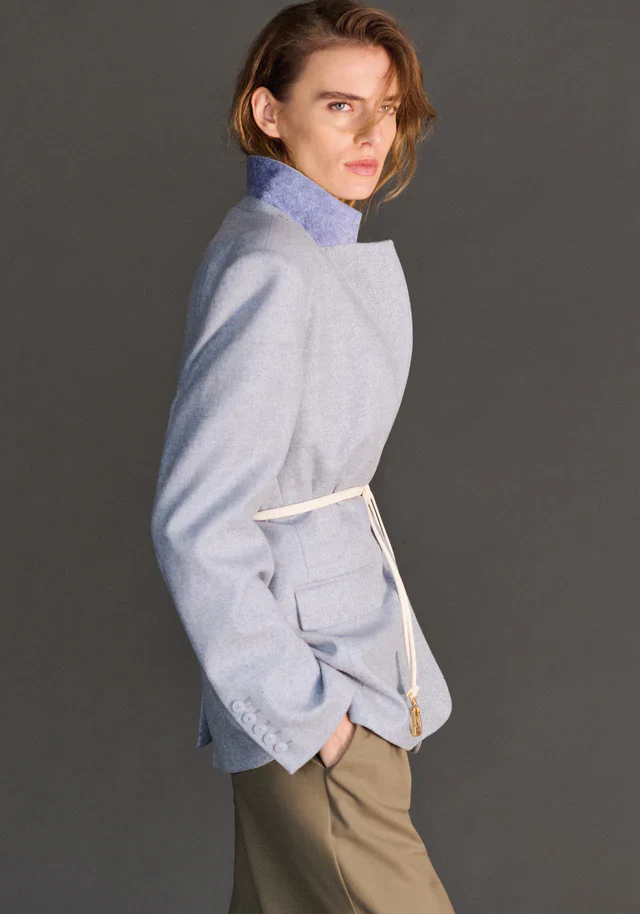 Sensation Wool Blazer Portrait Blue - Image 5