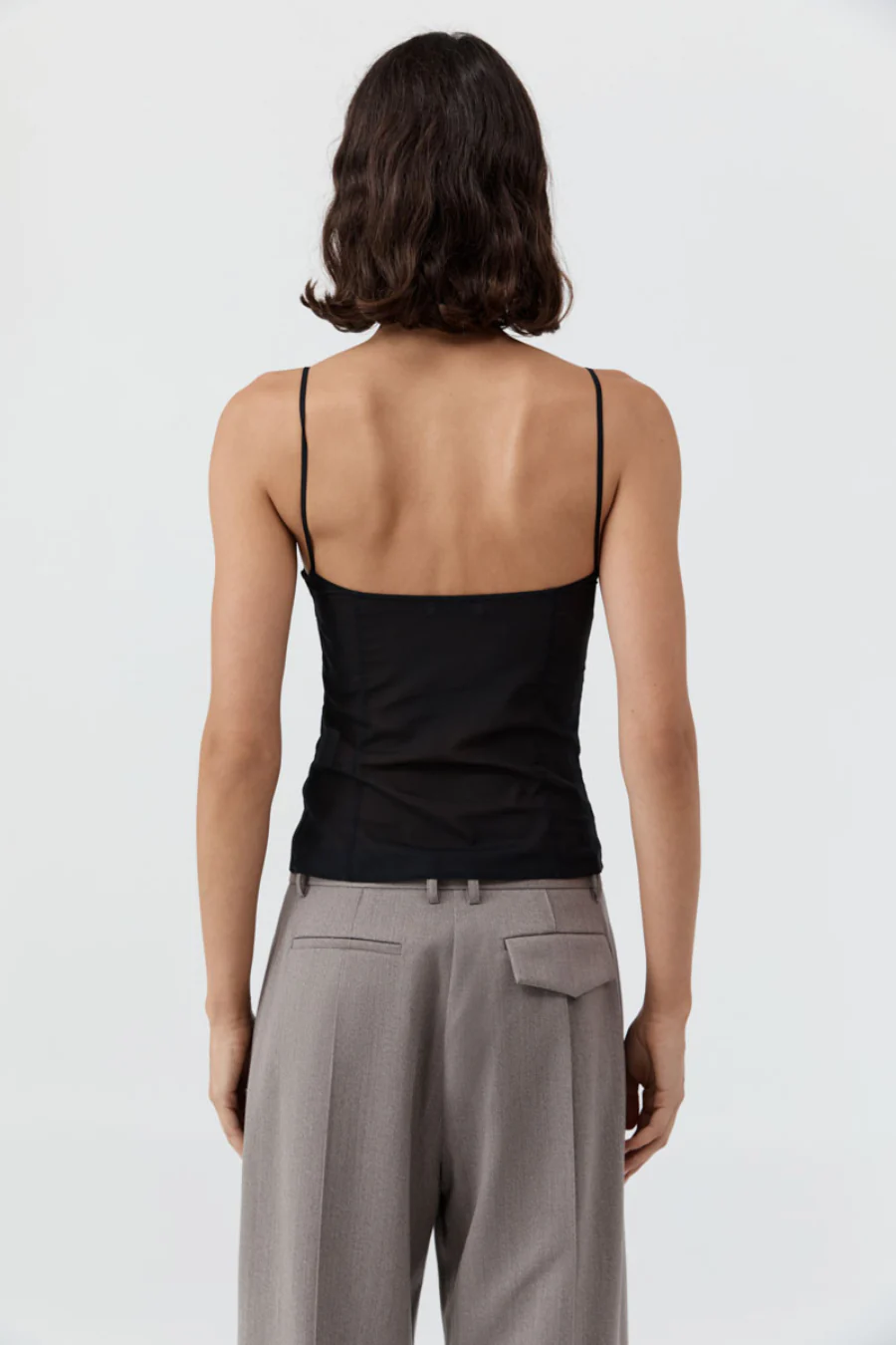 Silk Cami Black - Image 3