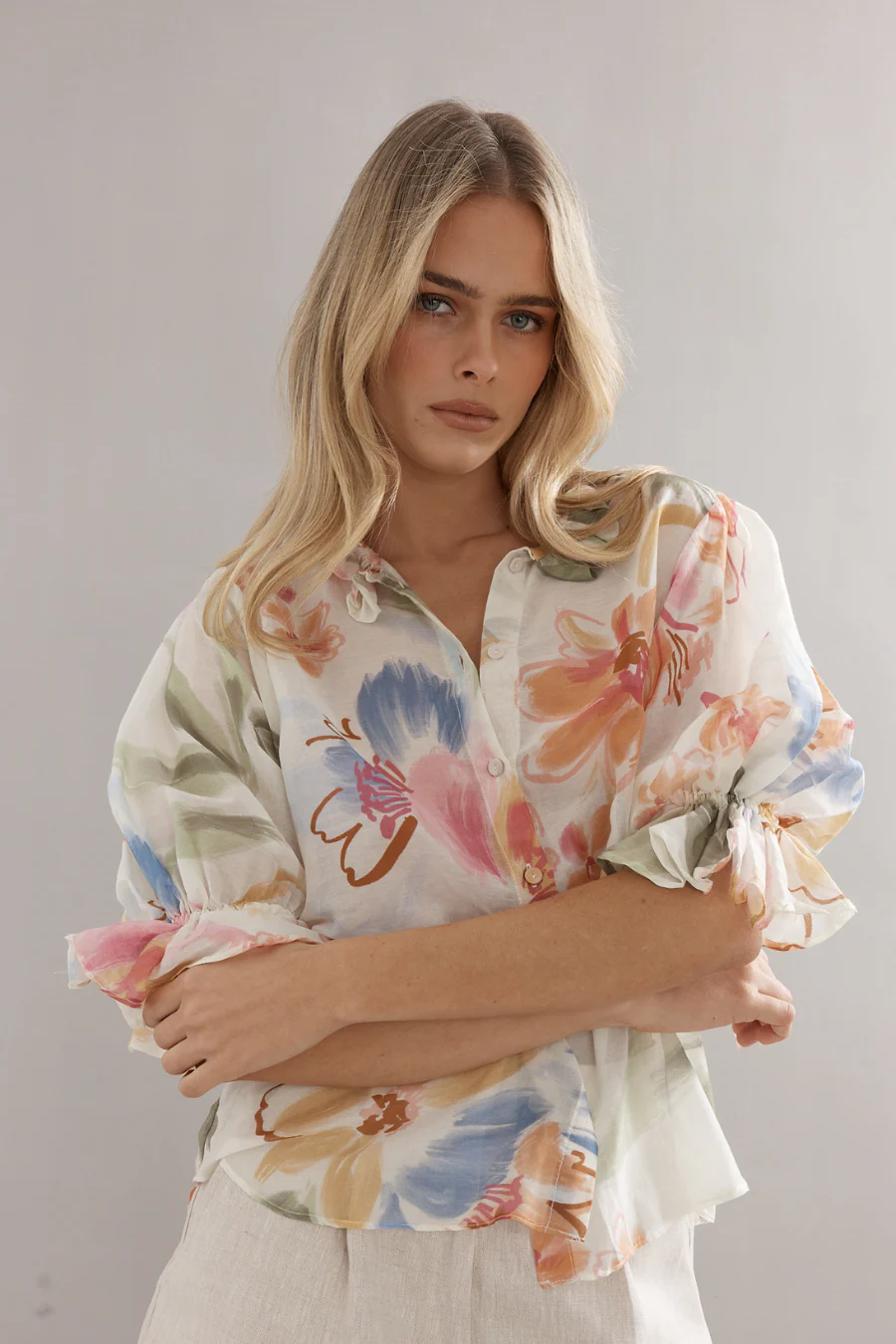 Soho Blouse Tea Party Floral - Image 4