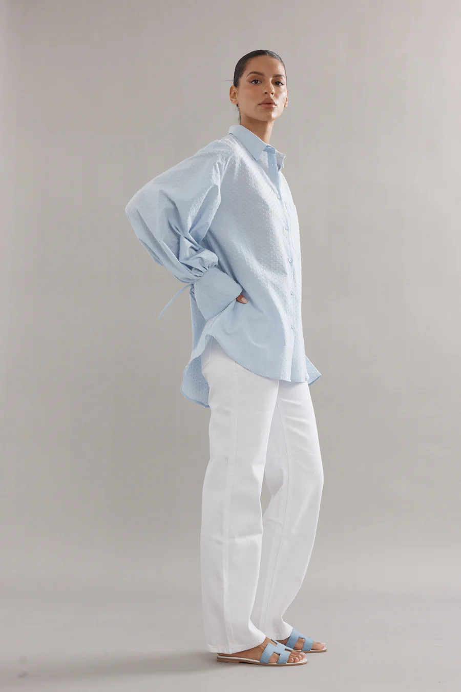 Sonny Shirt Blue Cotton - Image 2