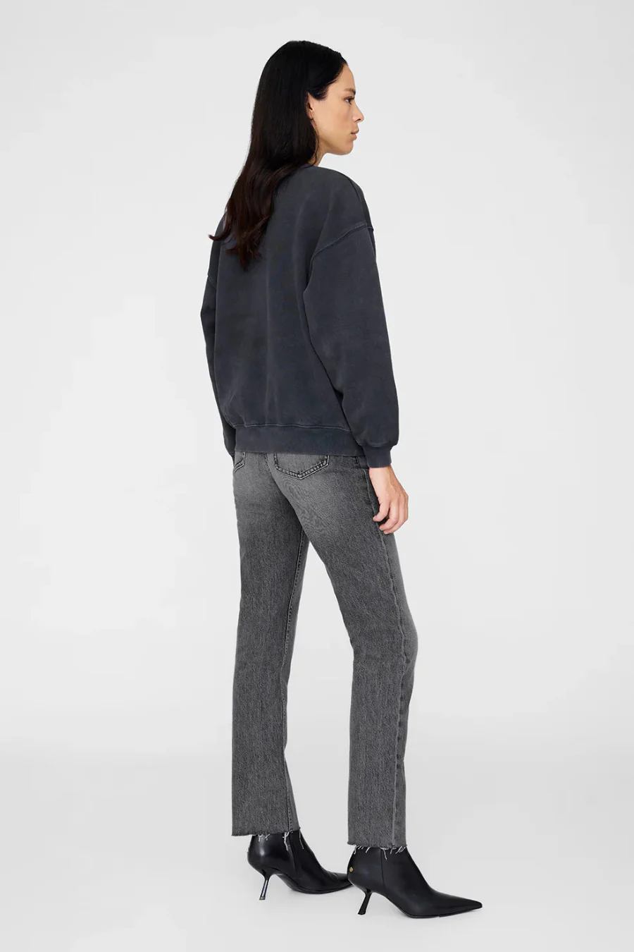 Spencer Sweatshirt Leopard Washed Black - Image 2