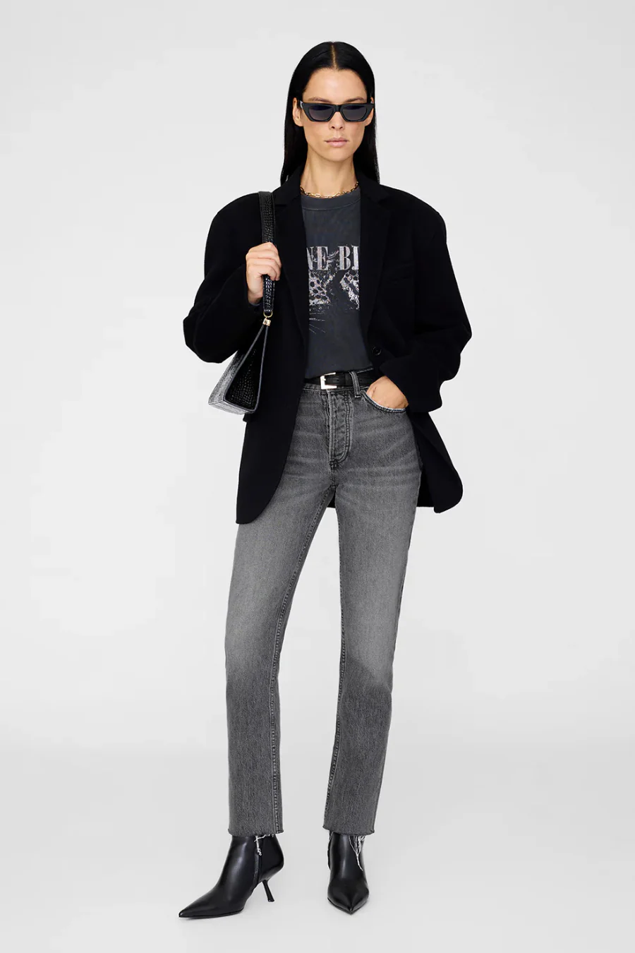 Spencer Sweatshirt Leopard Washed Black - Image 3