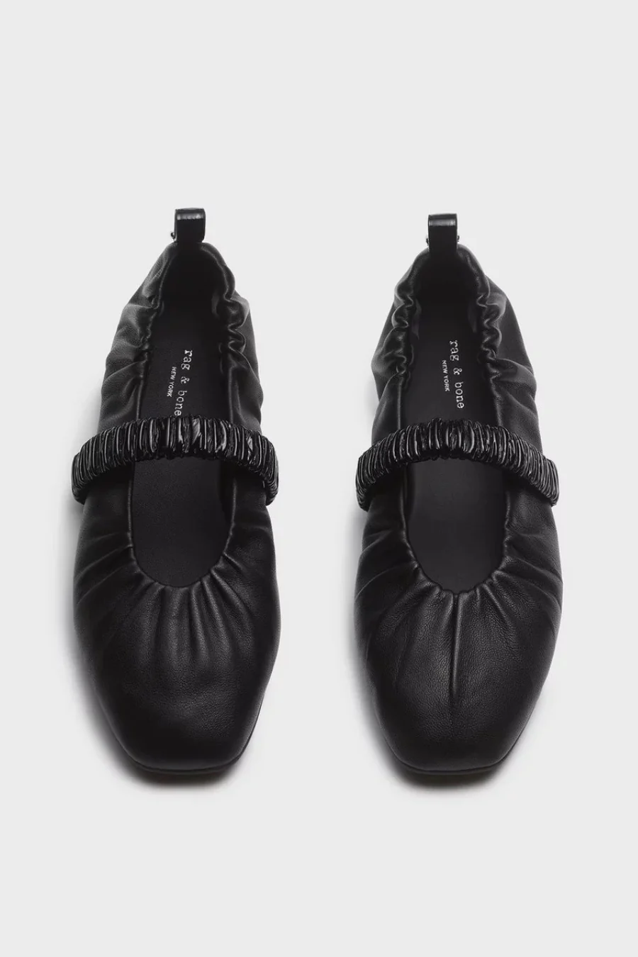 Spire Ruched Mary Janes Black - Image 3