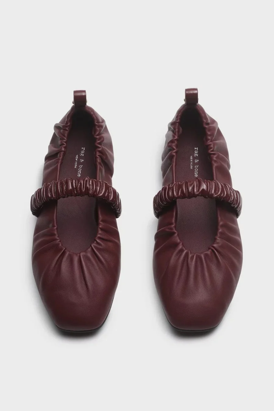 Spire Ruched Mary Janes Deep Plum - Image 4