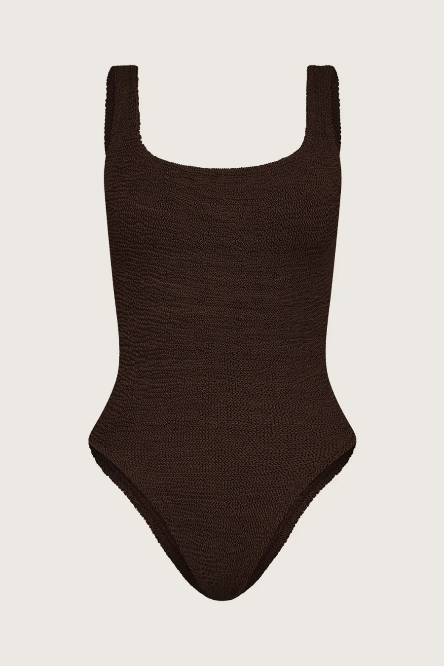 Square Neck Swim Metallic Chocolate - Image 4