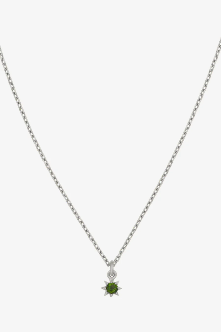 Stella Necklace Sterling Silver Chrome Diopside