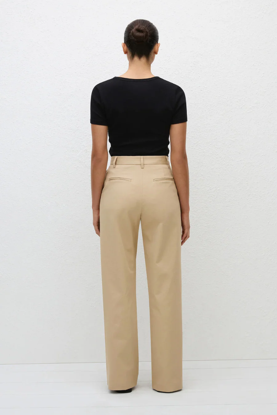 Straight Twill Trouser Sand - Image 2