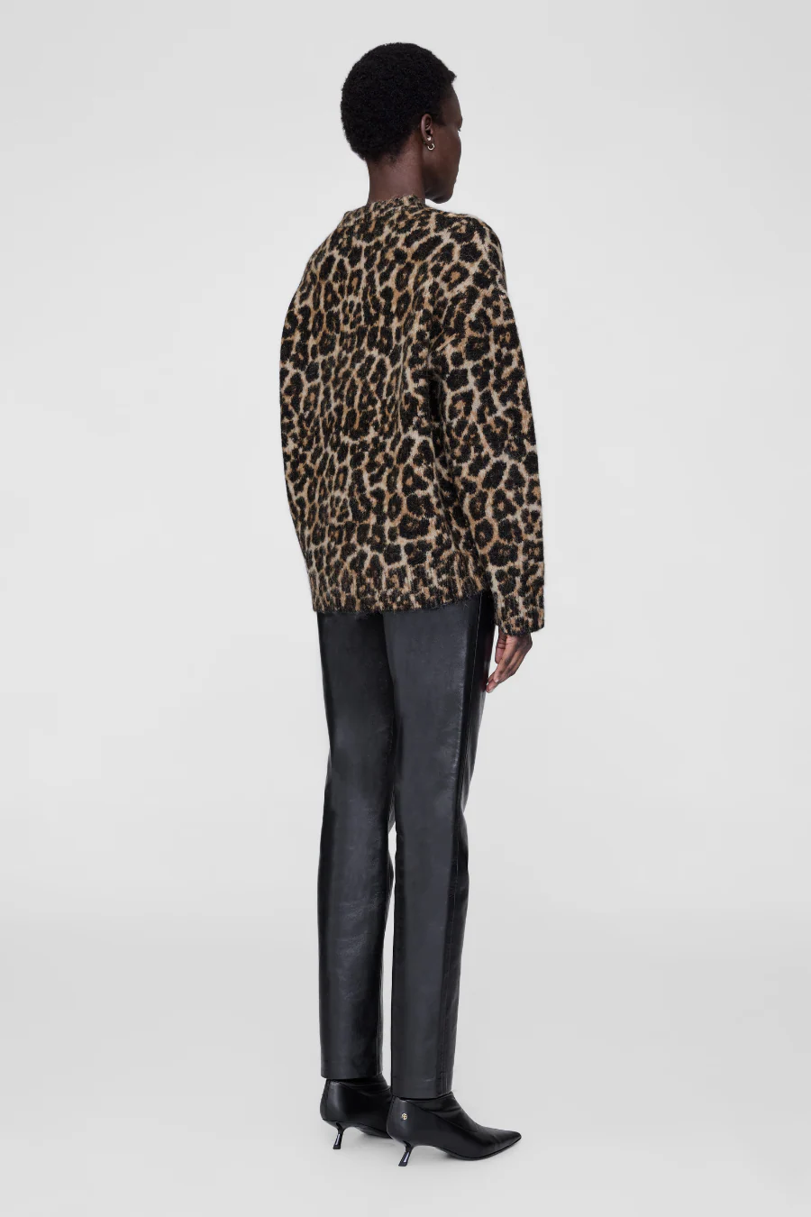 Sydney Crew Sweater Leopard - Image 2