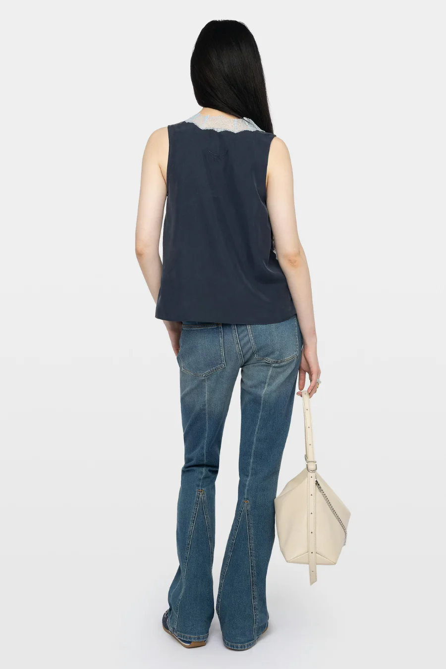 Tasao Silk Camisole Encre - Image 2