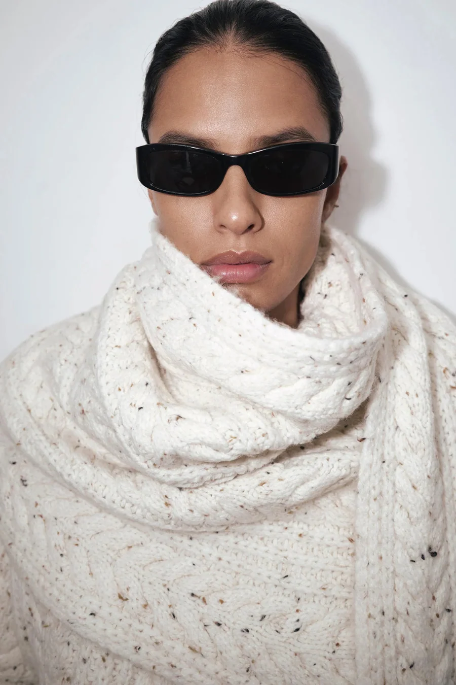 Terrazzo Scarf Cream Fleck - Image 3
