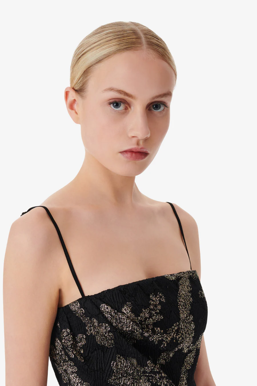 Thalia Mini Dress Black/Gold - Image 4