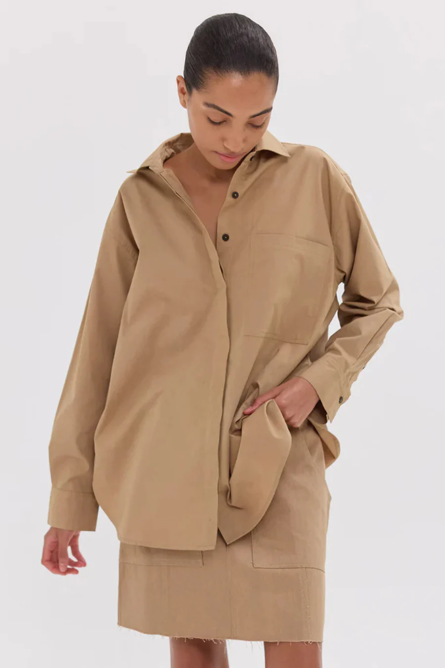 The Classic Pocket Shirt Italian Wheat - Image 4