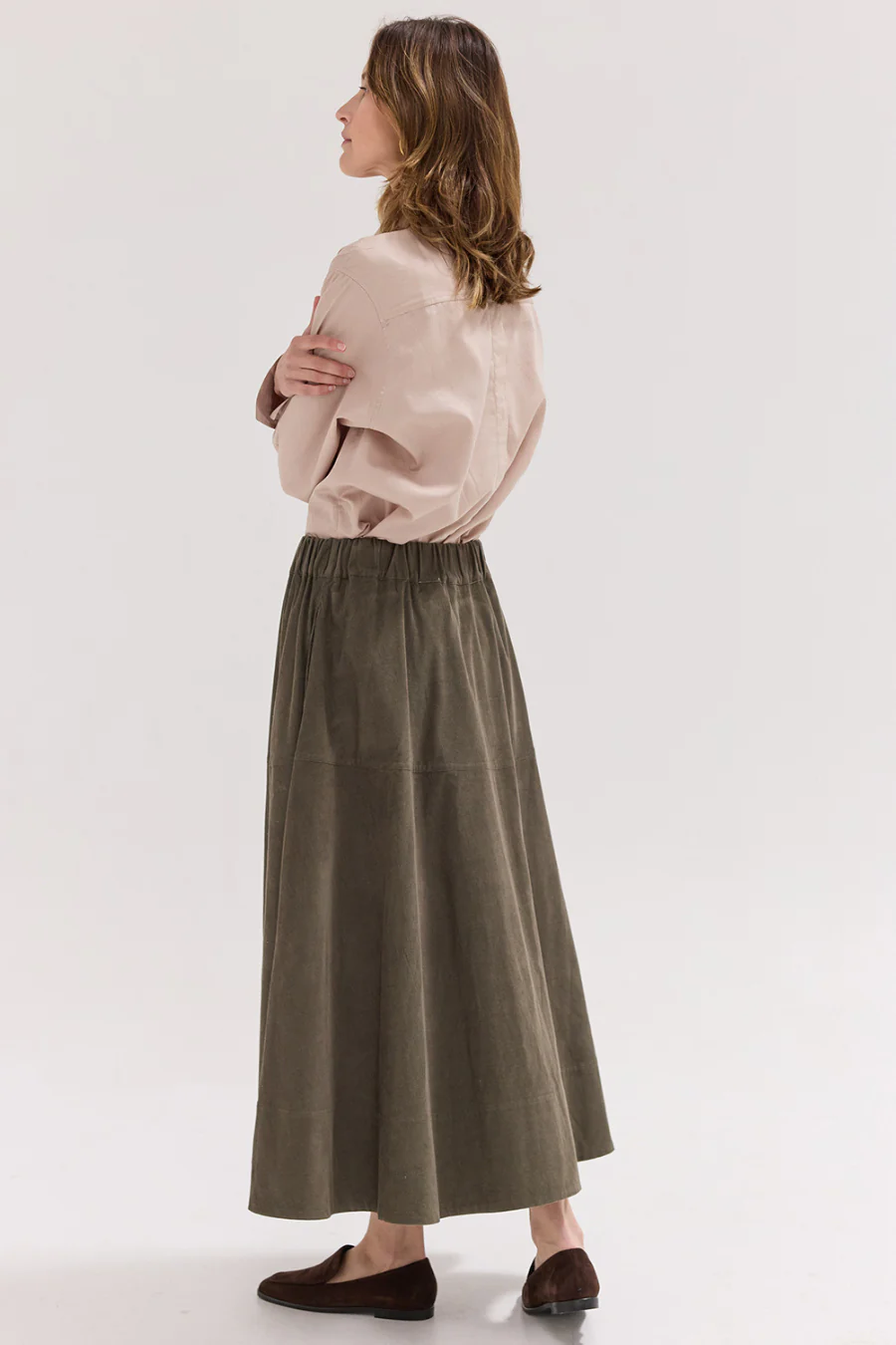 The Corduroy Maxi Skirt Rosemary - Image 3