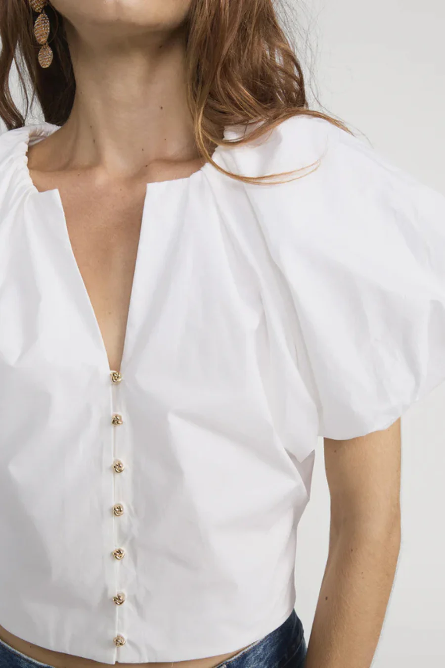 The Dramatic Sleeve Blouse White - Image 4