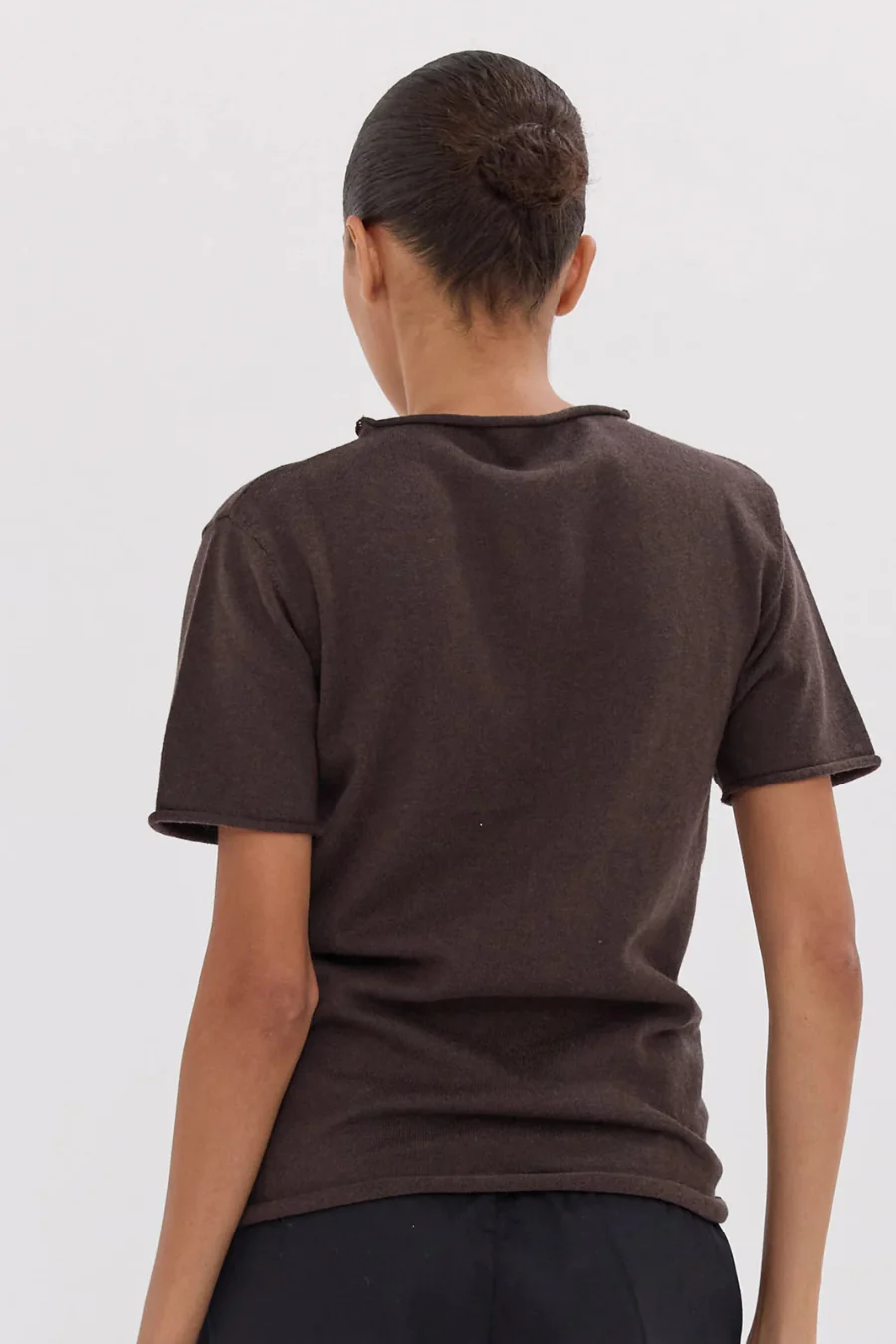 The Funnel Neck Tee Brazil Nut - Image 3