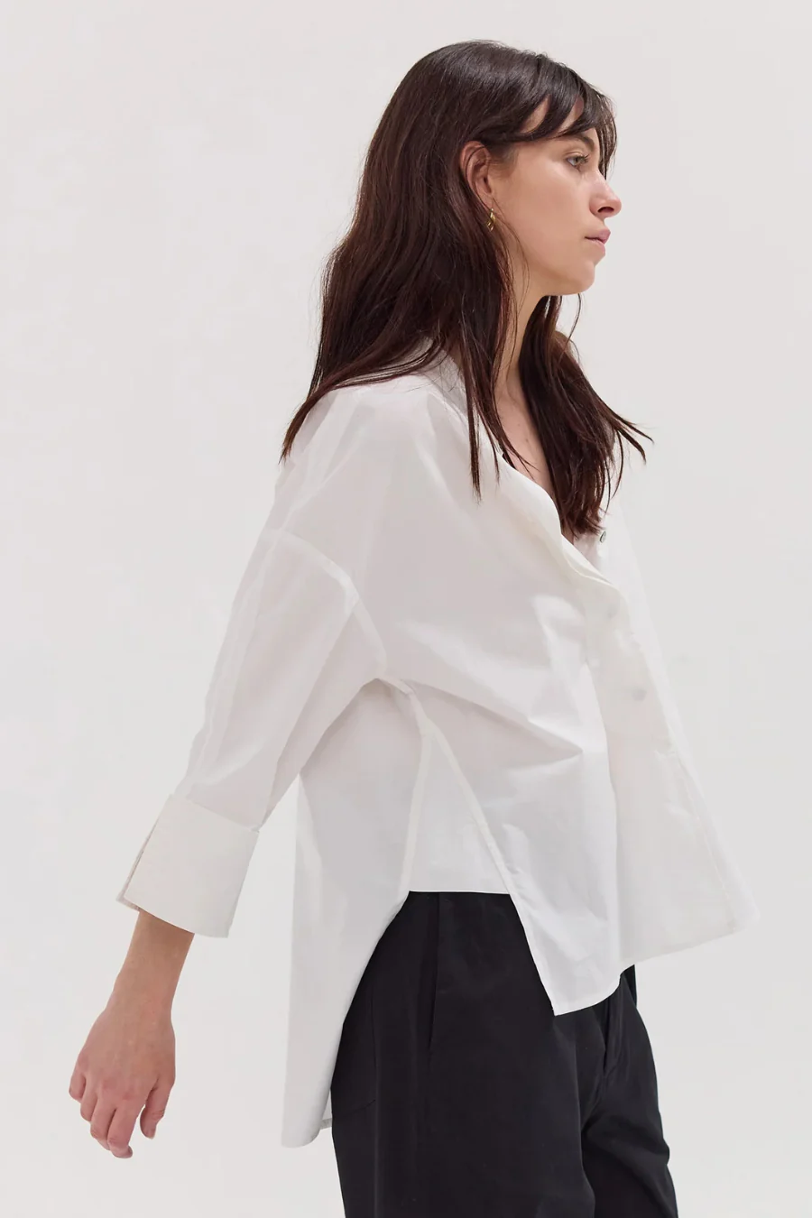 The Panelled Shirt White - Image 2