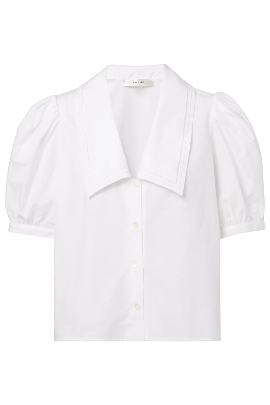 The Poplin Sailor Blouse White - Image 4