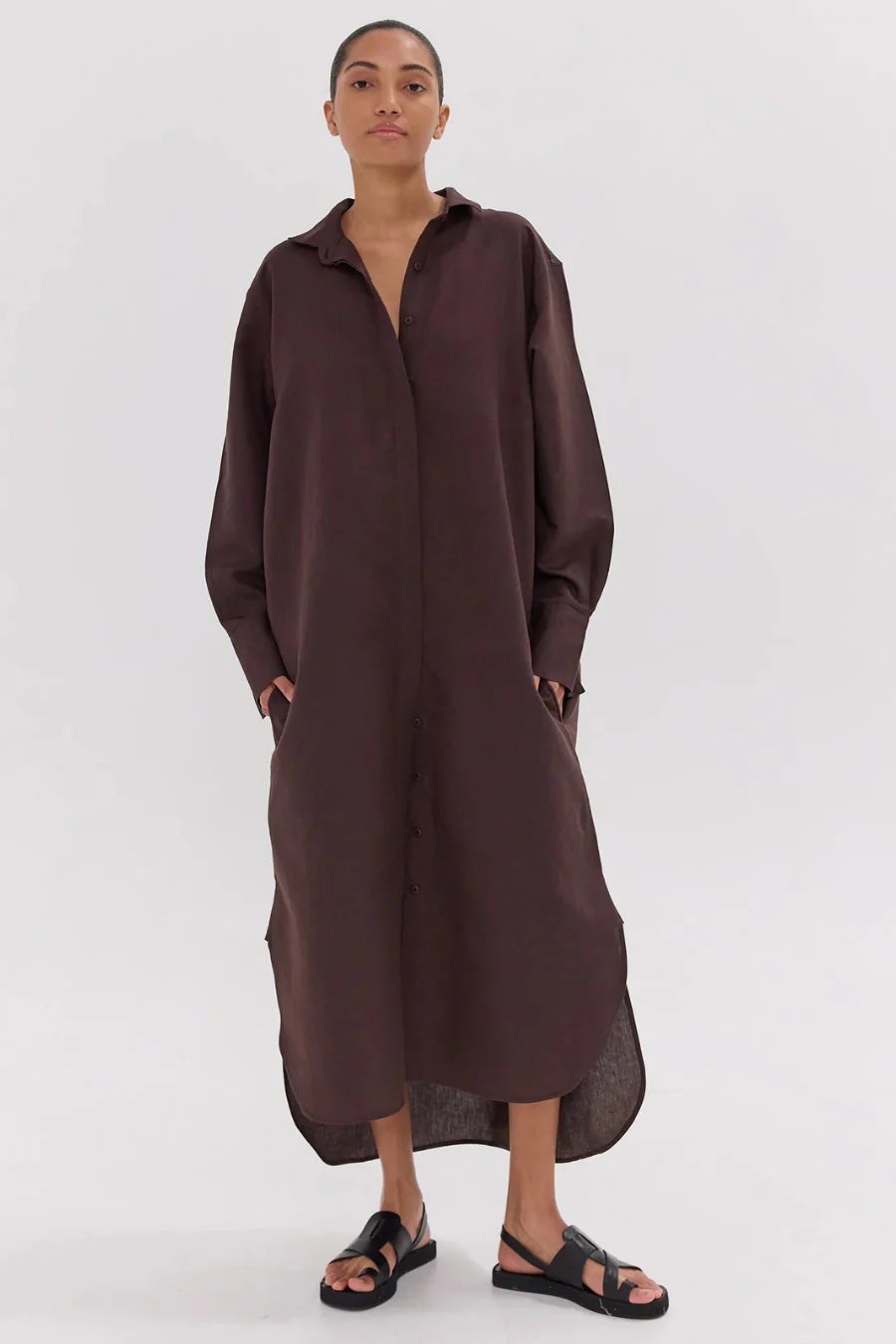 The Shirt Dress Brazil Nut