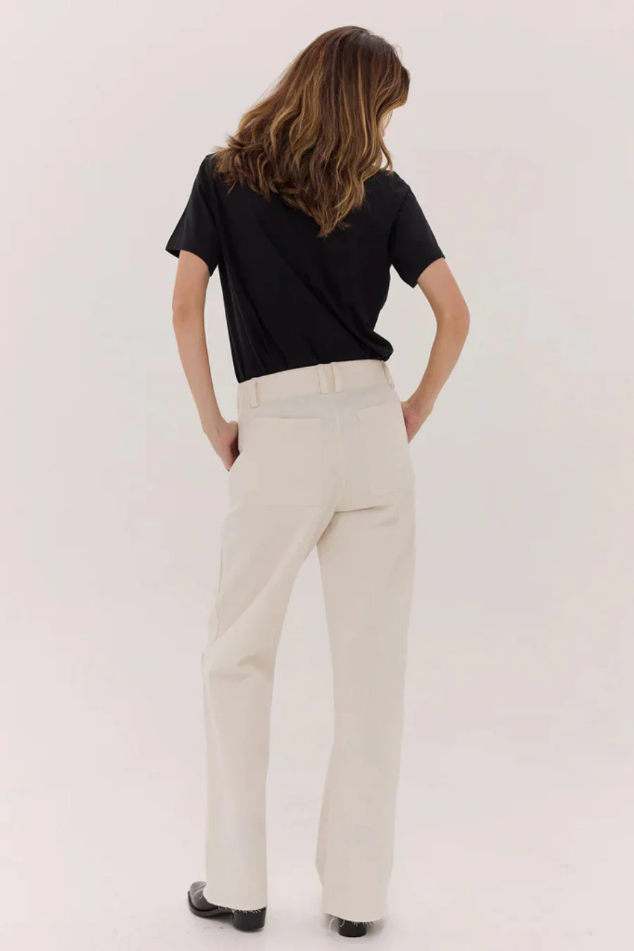 The Wide Leg Denim Jean Natural - Image 3