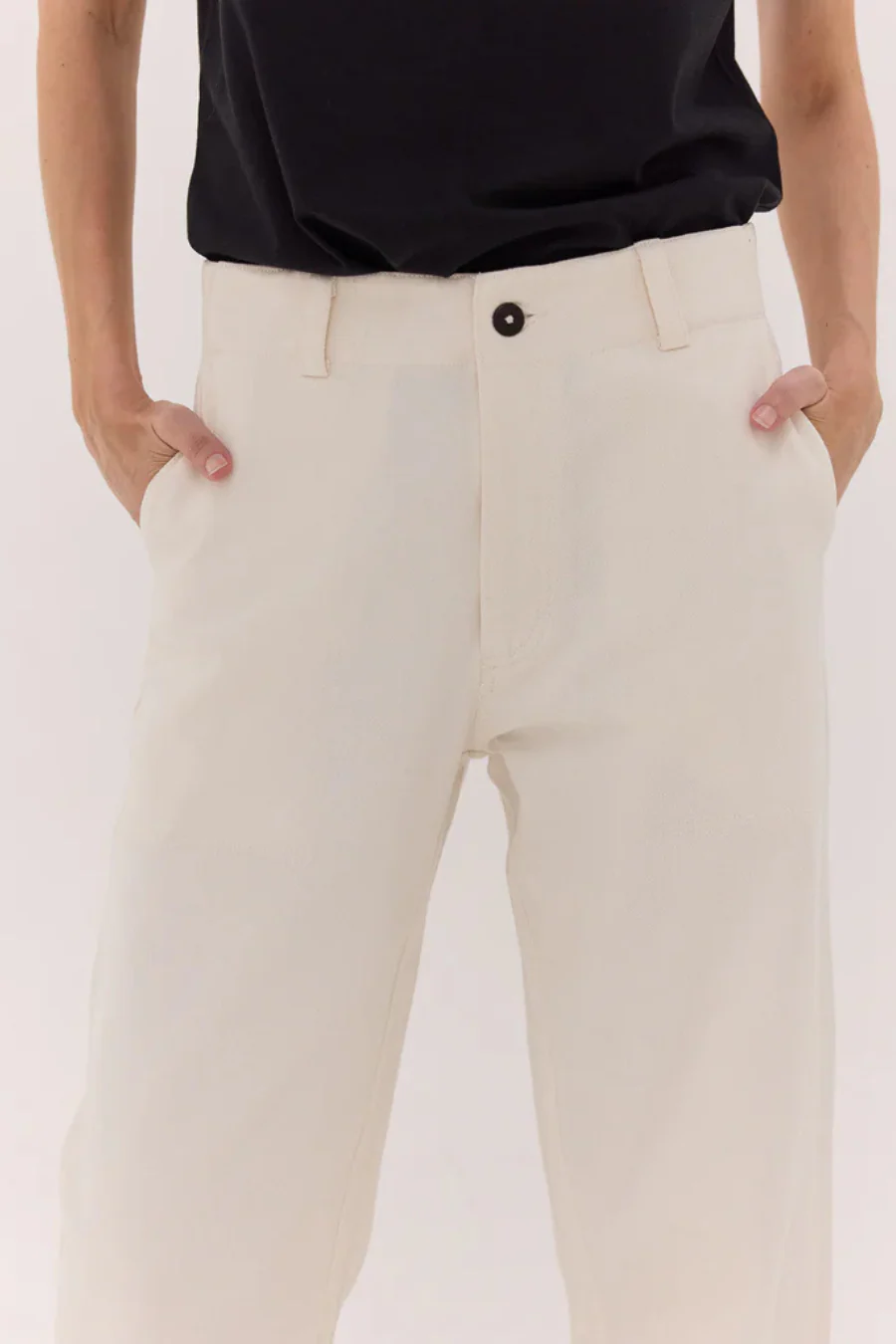 The Wide Leg Denim Jean Natural - Image 4