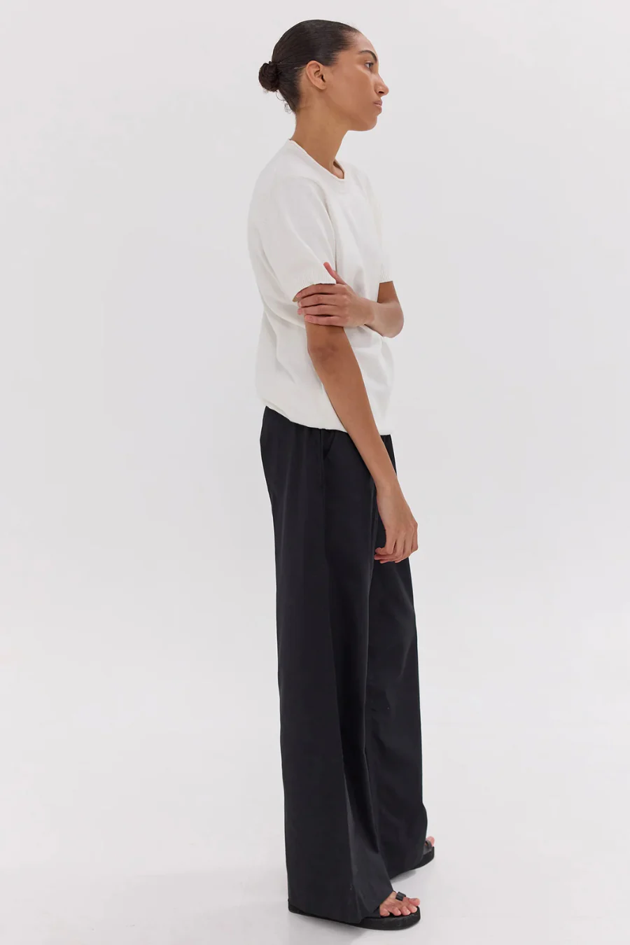 The Wide Leg Pant Black - Image 2