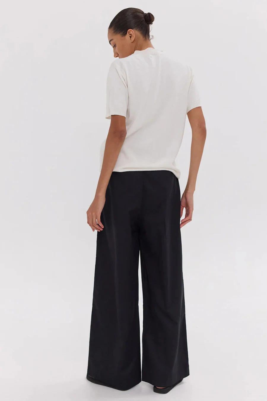 The Wide Leg Pant Black - Image 3
