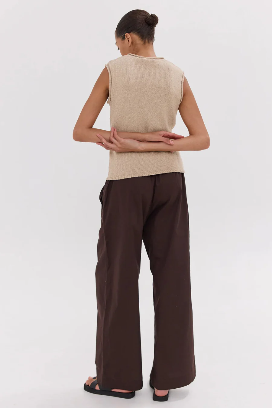 The Wide Leg Pant Brazil Nut - Image 2