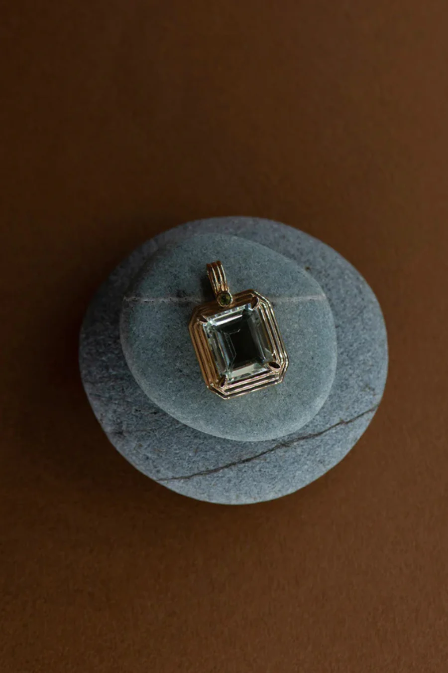 Thea Charm Gold Green Amethyst - Image 3