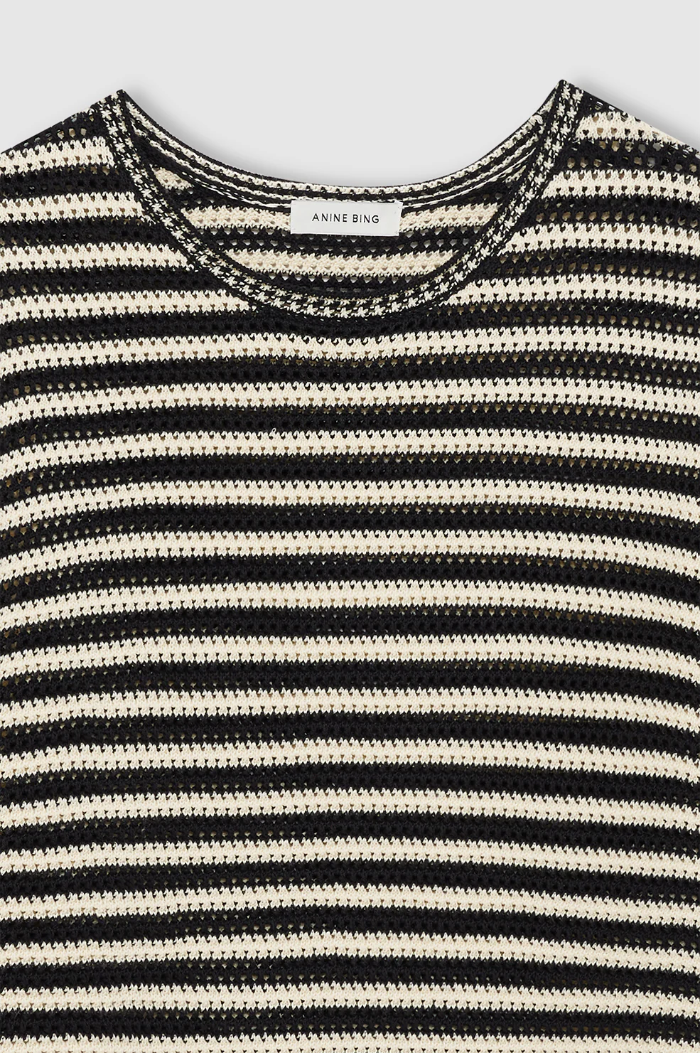 Theo Sweater Black And Ivory Stripe - Image 5