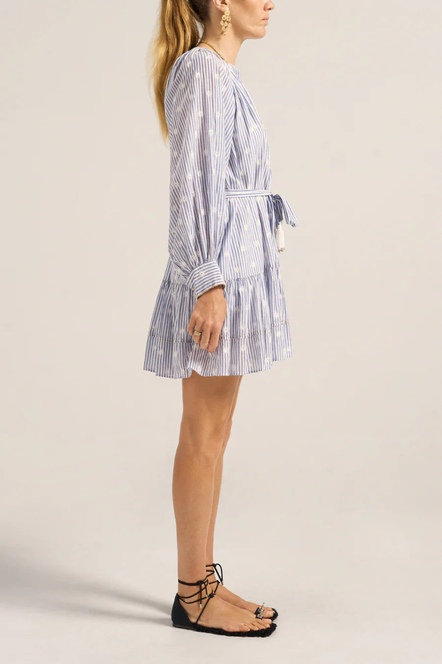 Thetys Dress Eyelet Stripe Voile - Image 2