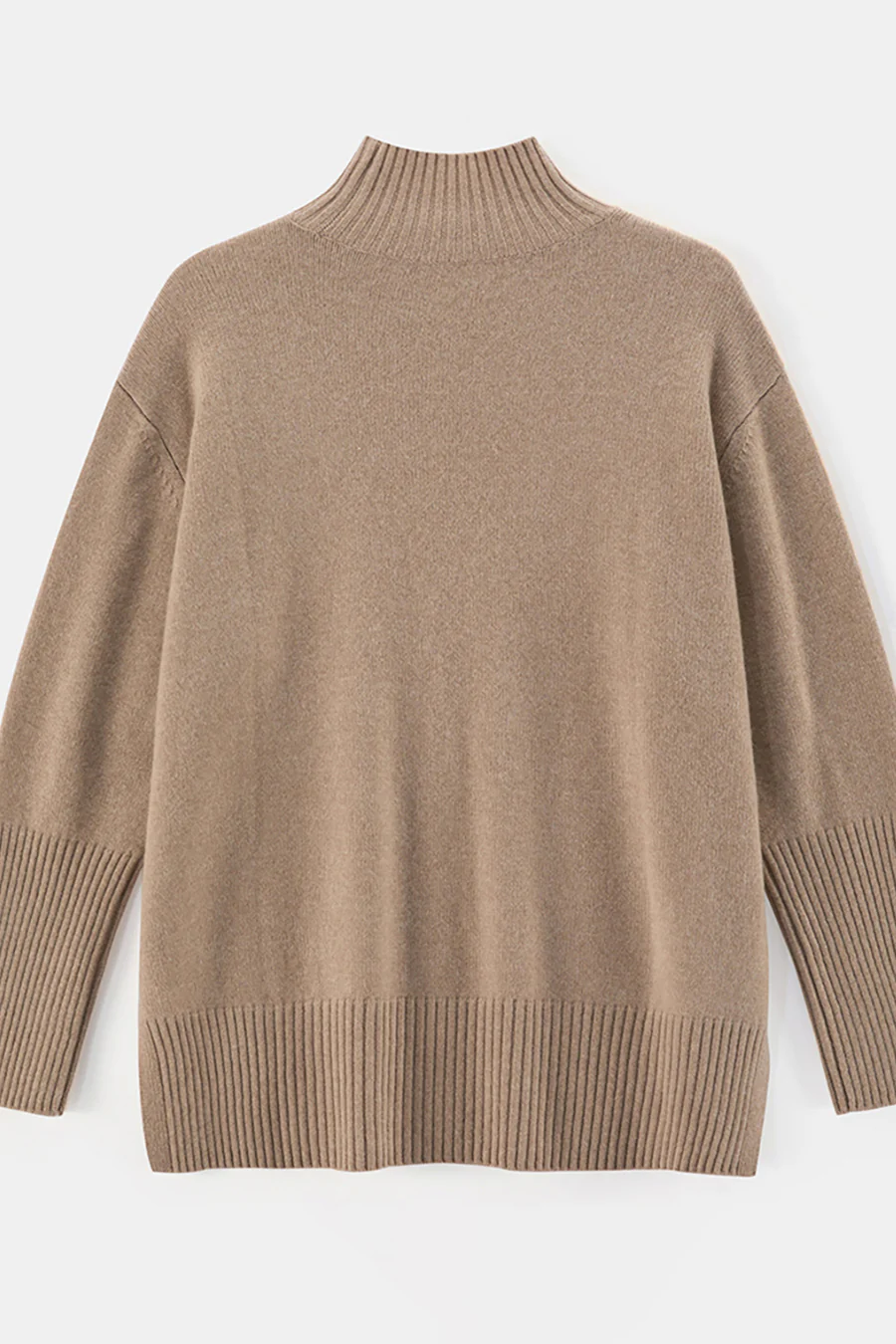 Tiber Chunky Hi-Lo Hem Polo Argan - Image 2