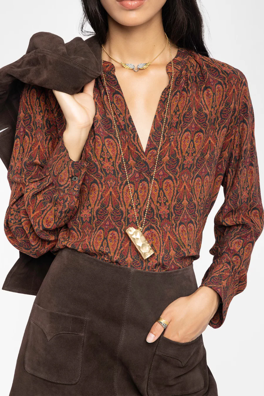 Tink Blouse Paisley Black - Image 3