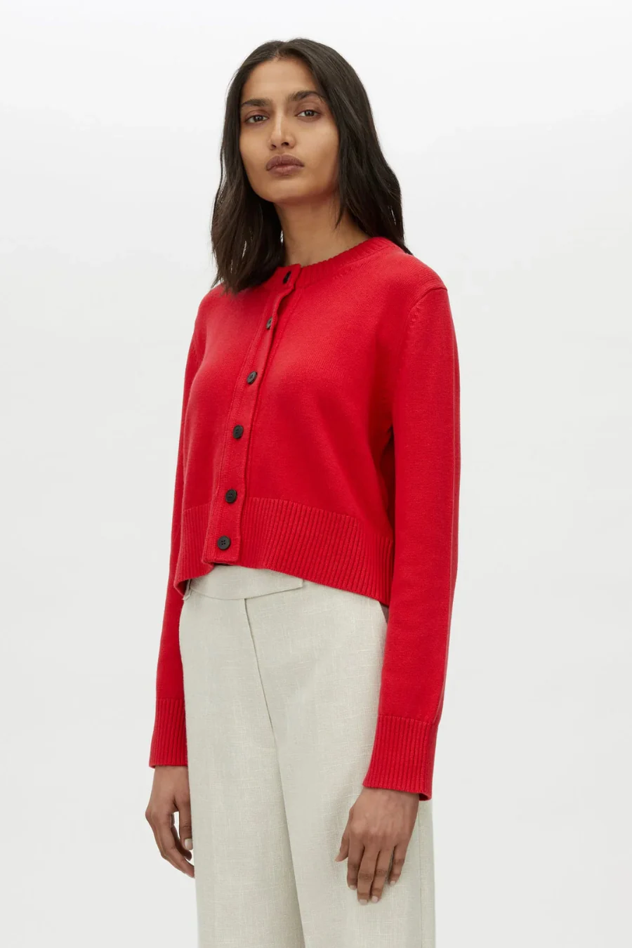 Tori Knit Cardigan Scarlet - Image 3