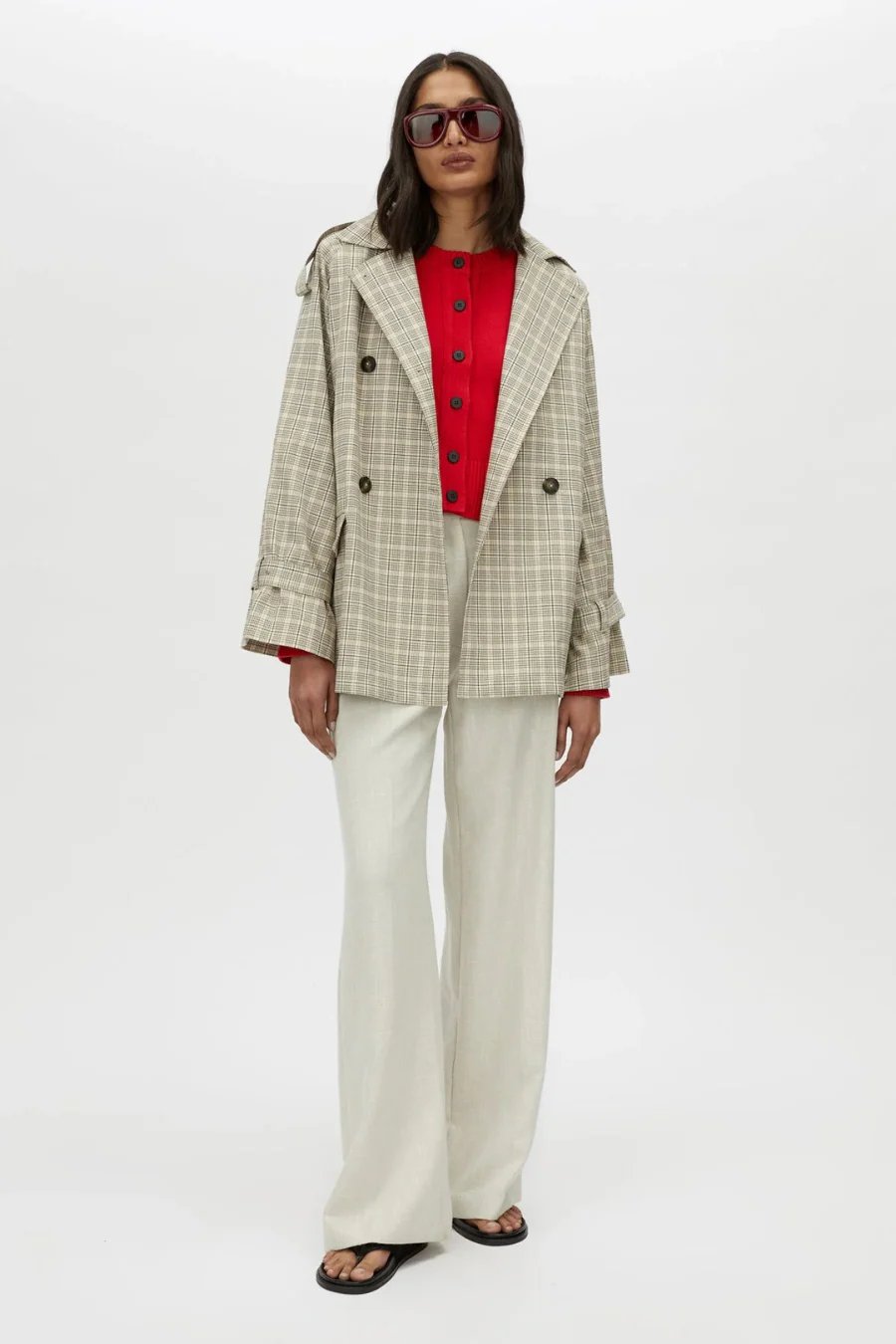 Tori Knit Cardigan Scarlet - Image 4