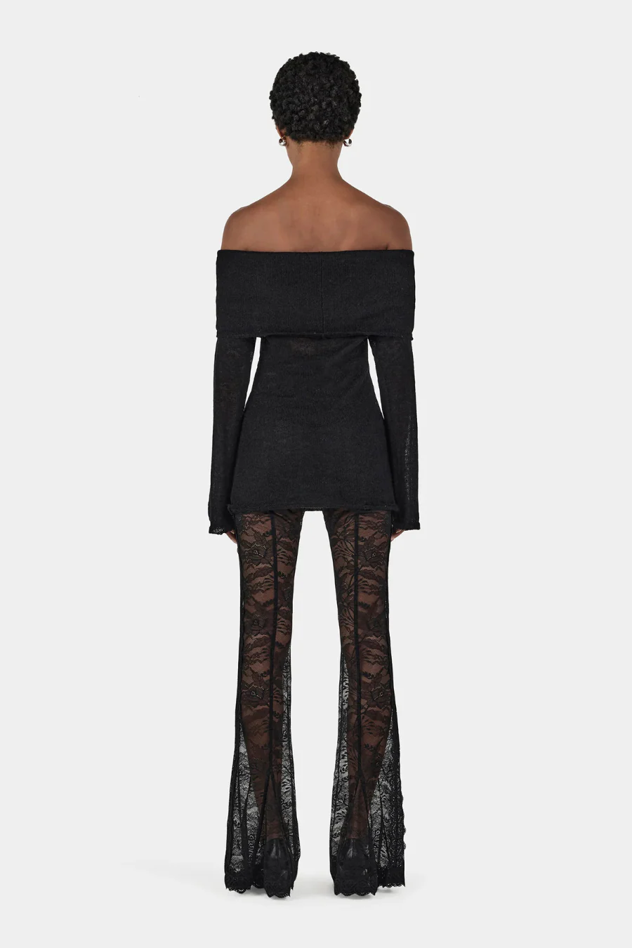 Tozzi Knit Top Black - Image 2