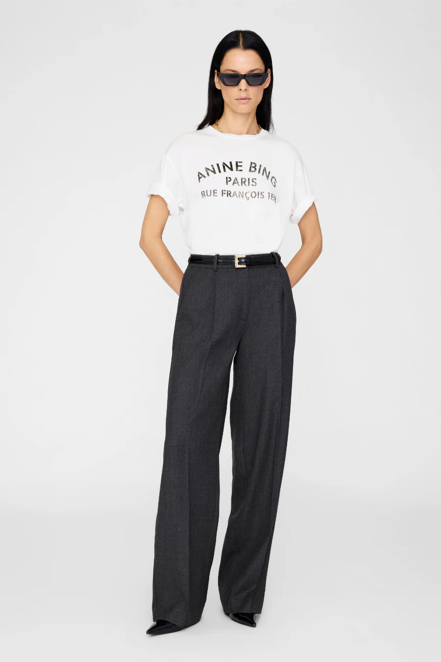 Trent Trouser Dark Heather Grey - Image 2