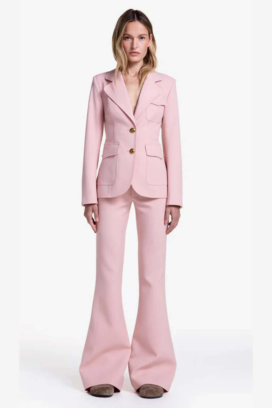 Two Button Patch Pocket Blazer Ballet - Image 3