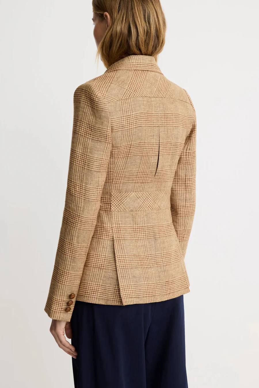 Two Button Patch Pocket Blazer Barley Glencheck - Image 2