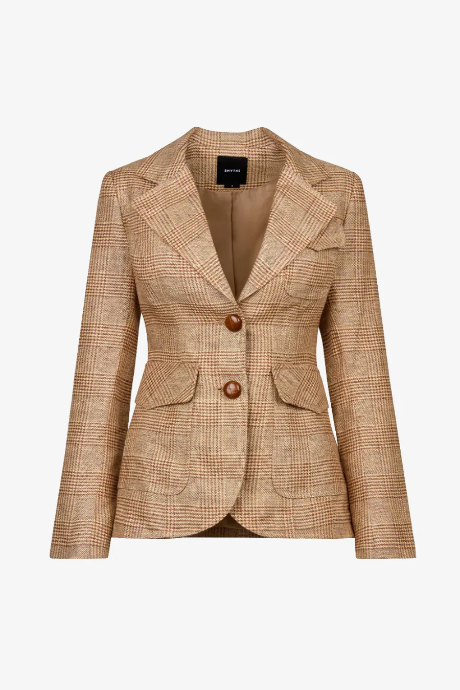 Two Button Patch Pocket Blazer Barley Glencheck - Image 3