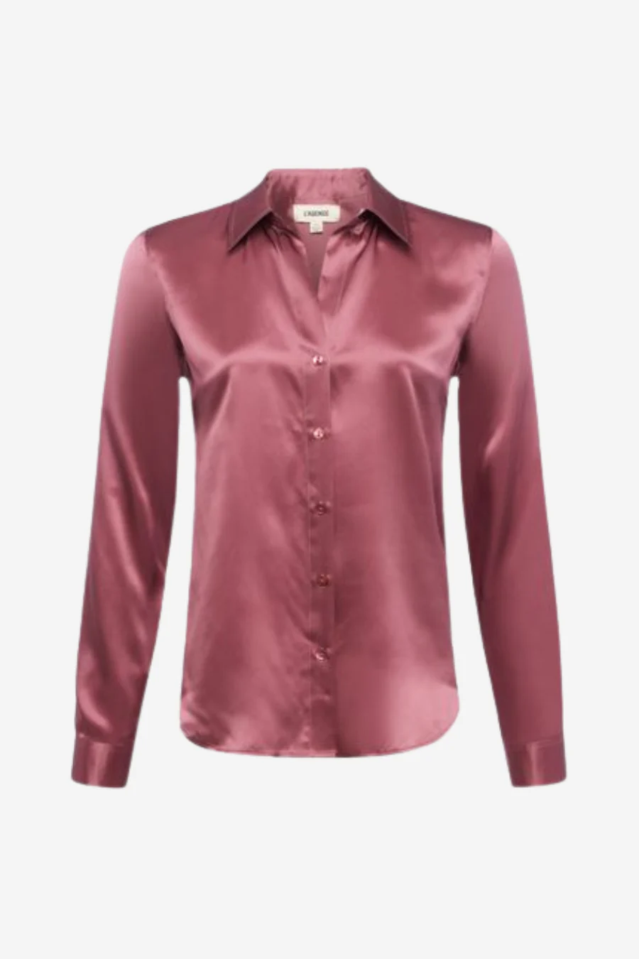 Tyler Long Sleeve Blouse Dark Mauve - Image 4