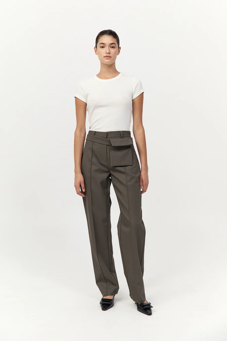 Utility Pocket Pants Khaki - Image 4