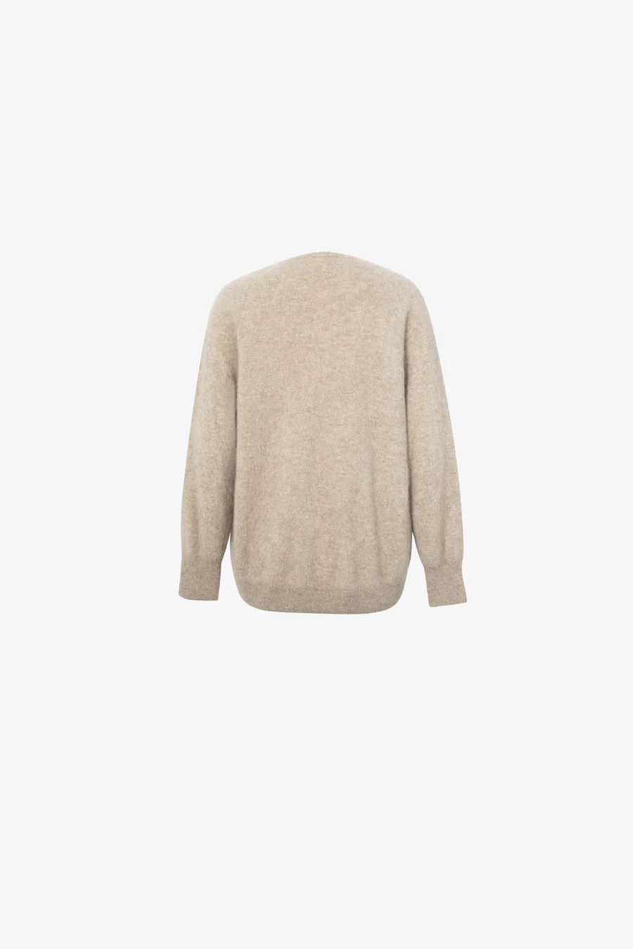 V Neck Cashmere Sweater Raw Velvet Brown - Image 5